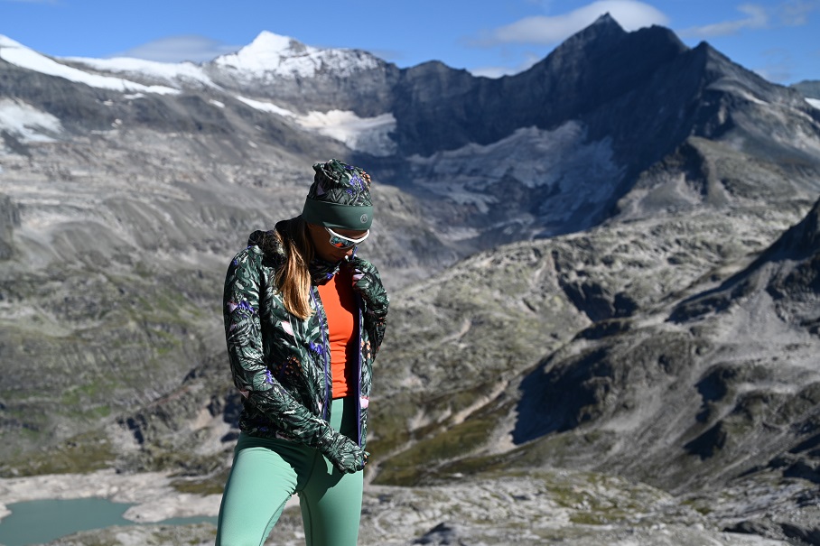 Ola w trakcie sesji w Alpach, w odzieży Nessi Sport
