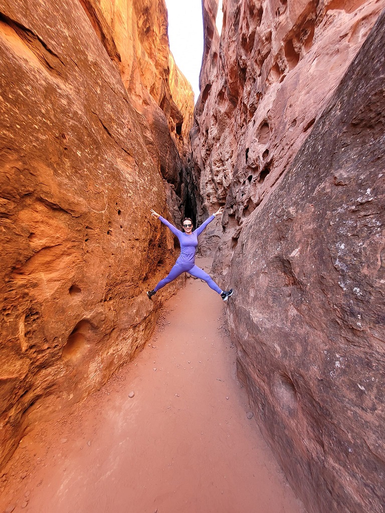 Sabina Bartecka w Utah, w USA, w odzieży Nessi Sportswear.