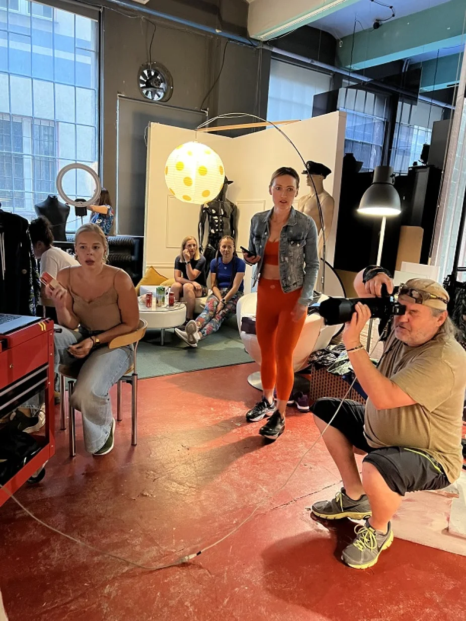 Backstage sesji dla kolekcji FW 22/23, Nessi Sport