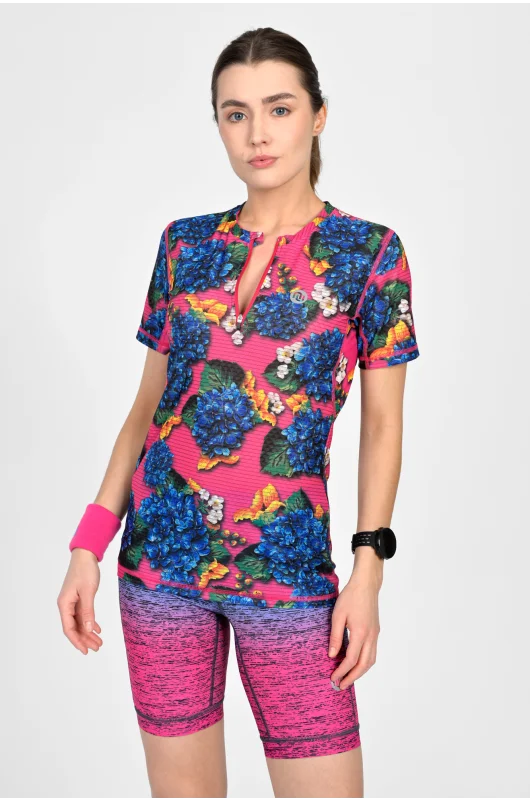 Koszulka sportowa damska Zip Fiorelle